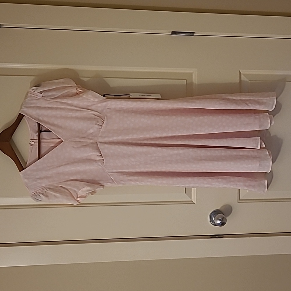 Calvin Klein Pink Polka Dot Dress